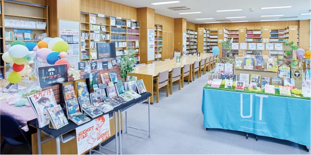 書店業界大手とコラボした図書室